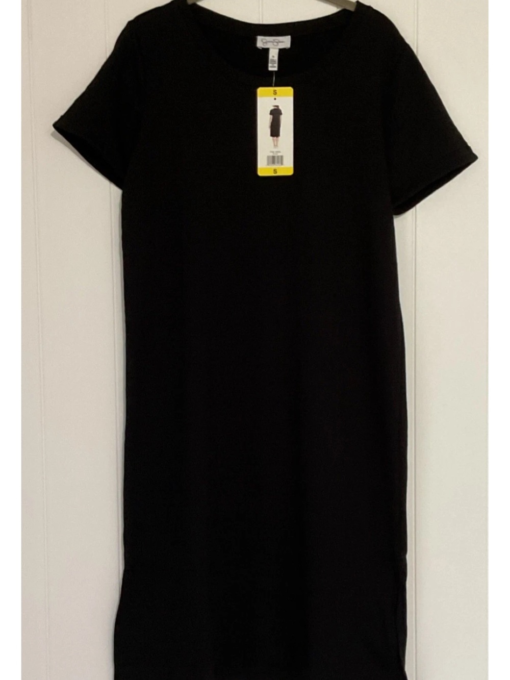 Jessica Simpson Black Short-Sleeve Casual Top - Picture 2 of 5